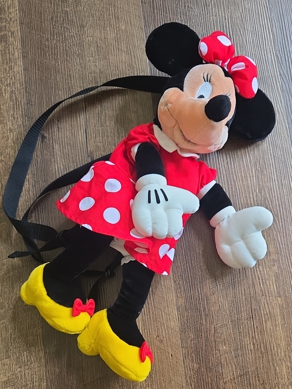 Minnie Mouse Plush Crossbody Bag - Red Polka Dot Dress